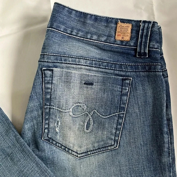 Daredevil Stretch Bootcut Low-Rise  Y2K Jeans, Size 30 - Picture 2 of 10